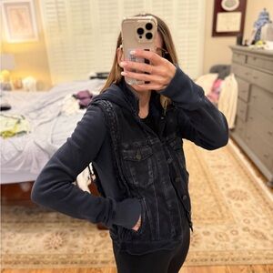 Citizens of Humanity Hooded Fleece Lined Denim Small